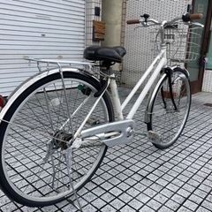 【27インチ自転車】パナソニック製　BAA認定車❗️内装3段変速　LEDオートライト付　前後タイヤ新品❗️若林自転車　膳所店　SALE中❗️