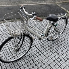 【27インチ自転車】パナソニック製　BAA認定車❗️内装3段変速　LEDオートライト付　前後タイヤ新品❗️若林自転車　膳所店　SALE中❗️