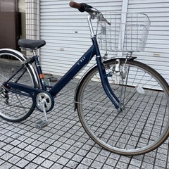 【27インチ自転車】6段変速付　BAA認定車❗️チェーン、リヤタイヤ、前カゴ新品❗️若林自転車　膳所店　SALE中❗️