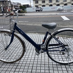 【27インチ自転車】6段変速付　BAA認定車❗️チェーン、リヤタイヤ、前カゴ新品❗️若林自転車　膳所店　SALE中❗️