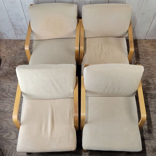 4/12終NH 無印良品 ダイニングテーブル イス4脚セット リビングでも