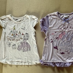 女の子キャラクターTシャツ２枚(120)