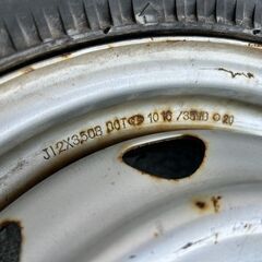 【商談成立】155/80R12 ダンロップ(DUNLOP) SP SPORT 51-R スパイクタイヤ　4本 ホイール付き