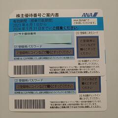 【ネット決済・配送可】ANA株主優待券(有効期限2024年5月31日)