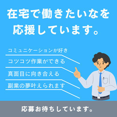 【在宅ワークで安定収入を得るチャンス！長期プロジェクト担当者募集】