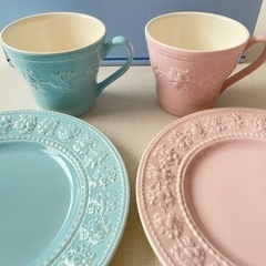 マグカップ　お皿　ペア　WEDGWOOD Queen's War...