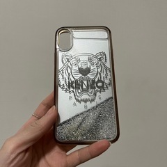 スマホケース KENZO シルバー 銀 iPhoneケース XS