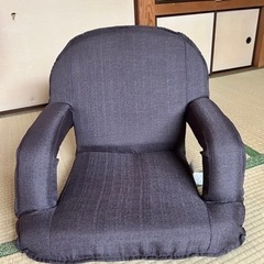 【お取引成立】ひじ付き低反発リクライニングコンパクト座椅子2個セット