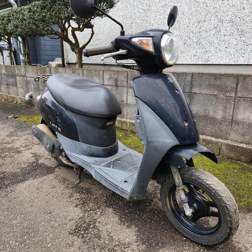 スズキ　レッツ　ブラック　バッテリー新品　千葉県流山市　配達可能
