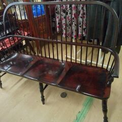 極上美品 超高級家具 松本民芸 チェア 椅子 3人掛け ベンチ