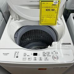 ☆ジモティー割引有☆　S仕/6.0kg洗濯機 SHARP ES-...