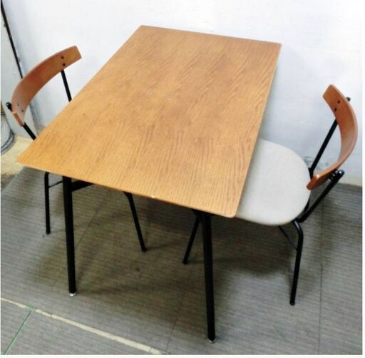 niko and... 　ダイニングテーブル　＆　チェア　2脚　セット　幅90㎝　FURNITURE＆SUPPLY　1～2人暮らし　ニコアンド　アダストリア