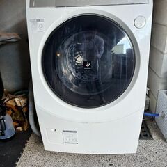 ドラム式洗濯機　９キロ　シャープ2014年　通電確認済み