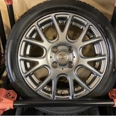 美品15インチ軽自動車用😆165/55R15バリ溝サマータイヤ‼️🌈🌈4本  