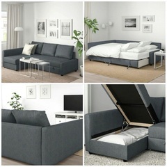 美品🌈IKEA FRIHETEN フリーヘーテン グレー