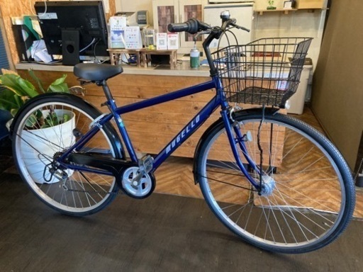 前後タイヤ・チューブ新品！】 LEDオートライト 6段変速 27インチ