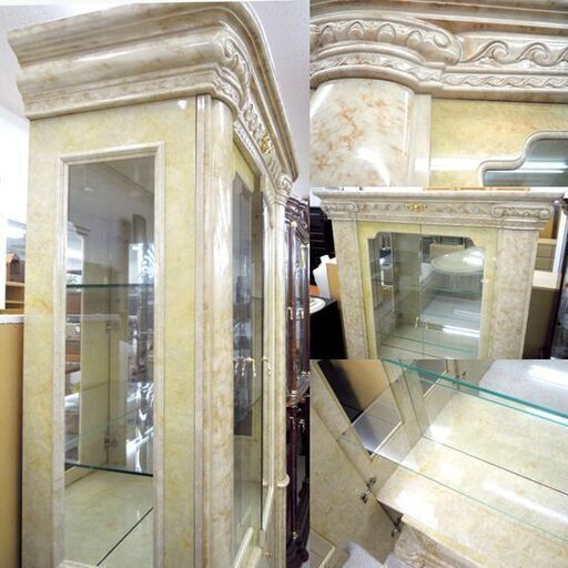 イタリア製 コレクションボード 飾り棚 ARREDO CLASSIC ガラス扉 キャビネット 食器棚 札幌市北区屯田 イタリア製 コレクションボード 飾り棚 ARREDO CLASSIC ガラス扉