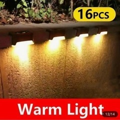 新品 ソーラーライト 防水屋外LEDライト　12個
