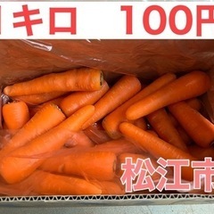 『売り切れ』『明日また用意できます！！！』人参1キロ100円　松...