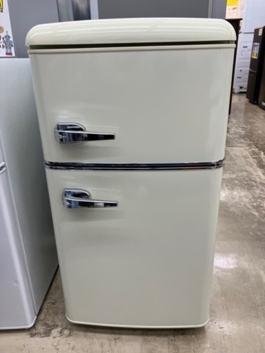 IRISOHYAMAレトロデザイン81L冷蔵庫　1726