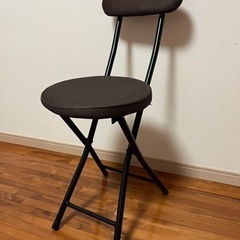 折りたたみチェア♦️椅子♦️茶色×黒
