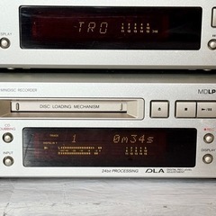 ONKYO CD・MDデッキ＆アンプ、スピーカーセット
