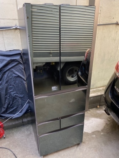 TOSHIBA 東芝 冷蔵庫 509L ダイヤモンドミラーフロントガラスデザイン Used/美品