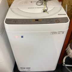 ☆中古￥11,800！SHARP　6.0kg洗濯機　家電　2019年製　ES-GE6C-W型　【BD058】 ☆中古￥11,800！SHARP 6.0kg洗濯機 家電 2019年製 ES-GE6C-W型 【