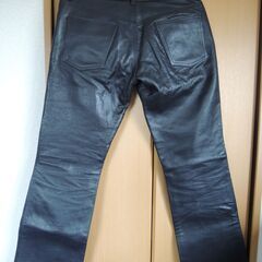 【美品】牛本革100％　FAST LANE ライダース 革パン 美品】牛本革100％ FAST LANE ライダース 革パン