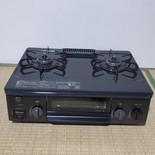 Paloma パロマ 2口ガスコンロ IC-S37K-L 動作確認済み 都市ガス ガステーブル