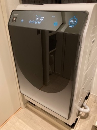 シャープ ドラム式洗濯乾燥機 ES-W114-SL 2022年製 洗剤自動投入