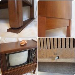 ブラウン管テレビ 昭和レトロ 真空管 蚤の市 ジャンク ビンテージ 飾り棚