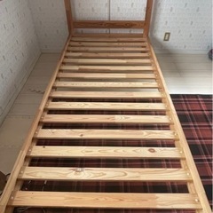 IKEA シングルベッド　マットレス付き　90x200cm