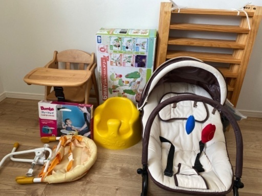 ベビー用品　まとめ売り　ベビーカー　バンボ　プーさんメリー　バウンサー　ベビーチェア　ベビーフェンス