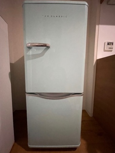レトロな冷蔵庫 アクアミント 2ドア / 右開きタイプ / 150L - 空気清浄機