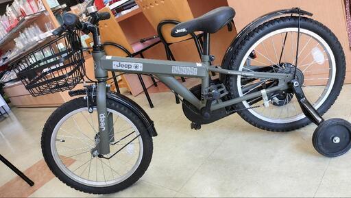 Jeep キッズ 子供 自転車 補助輪付き 三輪車 18インチ
