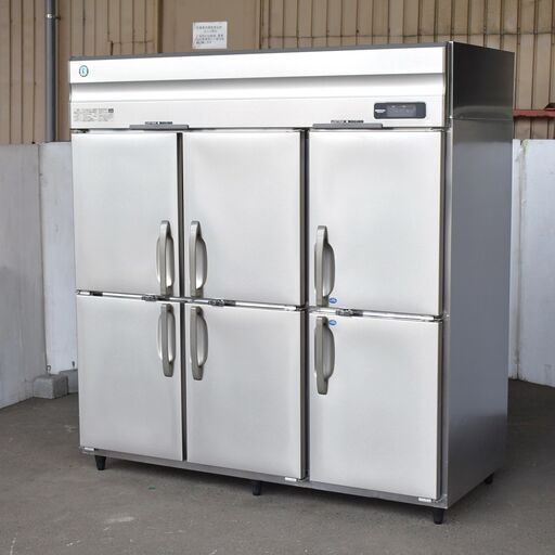 ≪yt1229ジ≫ ホシザキ 業務用冷凍冷蔵庫 HRF-180AF 6ドア 扉ロック付 幅180cm 奥行80cm AC100V 2018年製 現状品 60317-06