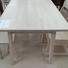 ☆ジモティ割あり☆ IKEA 四人掛けダイニングセット ベージュ W125×D74×