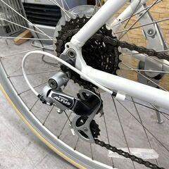 FUJI ABSOLUTE S クロスバイク 8×3 700×28C フレームサイズM 19IN ホワイト 白 自転車 フジ アブソリュート 札幌市手稲区