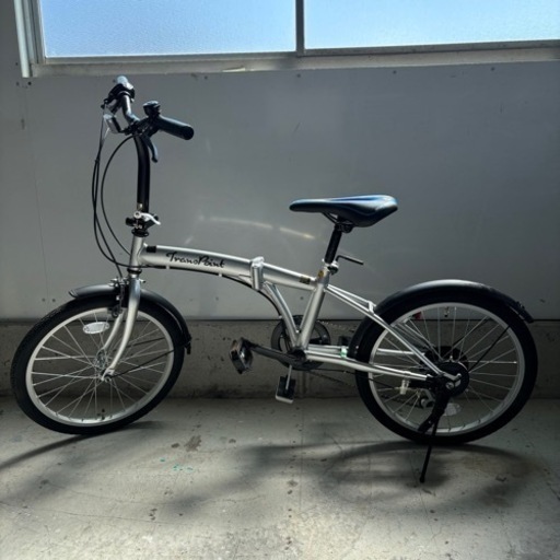 【美品】折りたたみ式自転車 20インチ Trano Paint シルバー 折りたたみ自転車