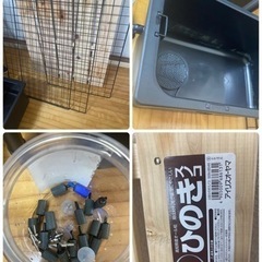 メダカ飼育ラック、NVボックス#13×8個、エアーポンプAP-30P、トロ舟60リットル、テトラ メダカ鉢 40 黒×２個、その他