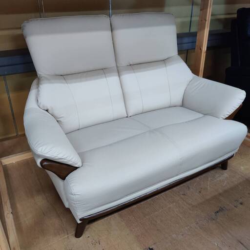 【愛品倶楽部柏店】ニトリ Nシールド合皮2人用ソファ コウテイ3
