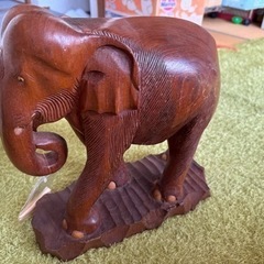 象木製　木彫り　置物　アンティーク　ヴィンテージ　レトロ 