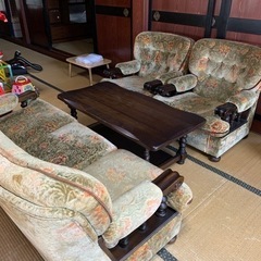 家具 テーブル 机　センターテーブル　ソファ　レトロ　昭和