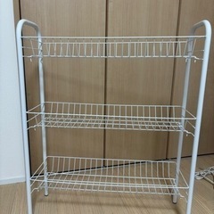 4/18まで　家具 収納家具 ミニスチールラック