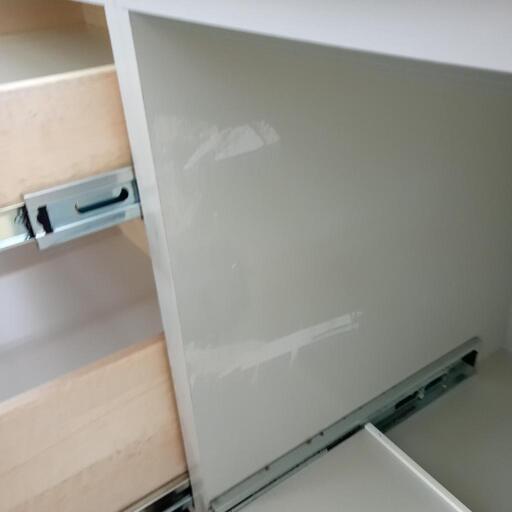 ☆ジモティ割あり☆ レンジボード ホワイト H210×D45×W139 