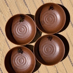 茶色の小鉢(小皿)４枚セット
