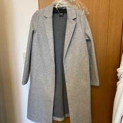 服/ZARA グレーのコート　ファッション カーディガン レディース
