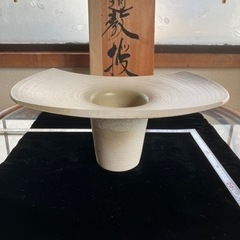花器 剣山受付 陶器 水盤 花瓶 フラワーベース