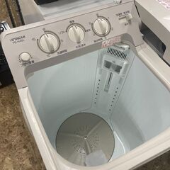 日立/HITACHI 二層式電気洗濯機 PS-H45L 4.5キロ 2020年製 ベージュ 家電 札幌 東区